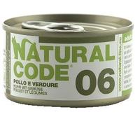 Natural Code 6 Cat Adult al Pollo e Verdure - Lattina Da 85 Gr - CONFEZIONE RISPARMIO