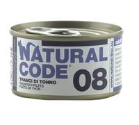 Natural Code acqua di cottura 85 gr 08 - Tonno - confezione da 24 pezzi - Cibo umido per gatti - 1° ORDINE? scegli lo sconto BZR5 / BZR20 + 200 punti fedeltà
