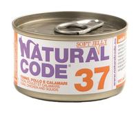 Natural Code 37 Cat Adult al Tonno, Pollo e Calamari in Jelly - Lattina Da 85 Gr - CONFEZIONE RISPARMIO