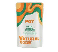 Natural Code Buste in Acqua di Cottura alimento complementare 70 gr: P07 - Pollo, Manzo e Verdure