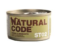 Natural Code ST02 Cat Adult Sterilizzato al Tonno e Amaranto - Lattina Da 85 Gr - CONFEZIONE RISPARMIO