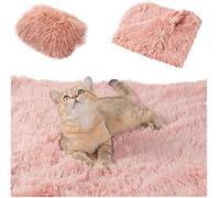 NC Coperte morbide Peluche per Cani Coperta Double Face Super Morbida Calda e Morbida Coperta per Cani Domestici Coperta per Gatti Coperta sdraiata Coperta (36 * 56 cm Rosa)
