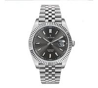 NC Cronos New Classic Business Dress Formale Orologi Vetro Zaffiro 100m Impermeabile Automatico Meccanico Orologio da Polso (Grigio) (L600910), Grigio, Meccanico, grigio, Meccanico