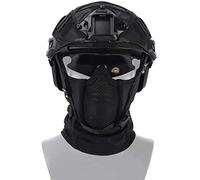 NC Maschera A Rete Passamontagna dal Design Pieghevole, Pistola Ad Aria Compressa Tattica con Protezione Integrale Passamontagna Maschera A Rete Stile Ninja
