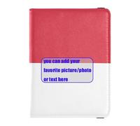 Nc North Carolina State Flag personalizzare in pelle titolari di passaporto portafoglio passaporto titolare passaporto ultra sottile, NC, bandiera dello stato della Carolina del Nord, 1 size