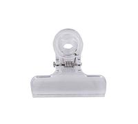 NC Pack of 20 Clear Colour Plastic Bulldog Binder Clips Office Binder Clip Hinge Paper Clip for Office Hinge Clips