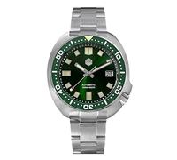 NC San Martin Aggiornamento Turtle 6105 Uomini di Lusso Orologi Subacquei Vetro Zaffiro NH35 Meccanico Automatico Orologio Da Polso In Acciaio Inox per Gli Uomini (green)