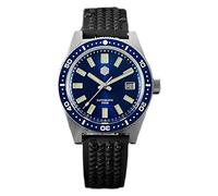 NC San Martin Nuovo 62Mas Diver Meccanico Automatico Degli Uomini Della Vigilanza NH35 Lunetta In Ceramica Sunray Quadrante Vetro Zaffiro Orologi In Acciaio Inox (rubber strap blue)