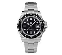 NC San Martin SN019G Sub 41mm Orologio da uomo Luxury Water Ghost Vetro zaffiro Data Cyclops 20Bar Luminoso PT5000 Dive Orologio meccanico automatico (color 3)