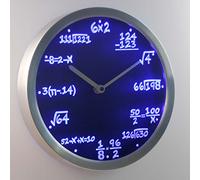 nc0461-b - Orologio da parete a LED al neon, con formula algebra, insegnante di matematica, idea regalo