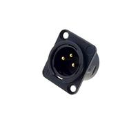 NC3MD-L-B-1 Socket XLR male PIN: 3 flange (2 holes),for panel mounting NEUTRIK
