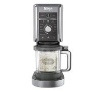 Ninja CREAMi Gelatiera Deluxe con 2 Vasetti, 10 Funzioni, Produce Gelato, Sorbetti, Yogurt, Frullati, Granite e altro ancora, Formato Famiglia, Opzione 2 Gusti in 1 Vaschetta, Argento, NC502EU