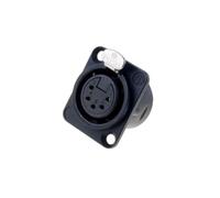 NC5FD-L-B-1 femmina XLR femmina PIN: 5 saldature nero 7,5 A 1 mm² NEUTRIK