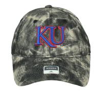 NCAA Adidas Kansas Jayhawks QC57W Denim Tingere Nero Cappello Clip Fibbia Comodo