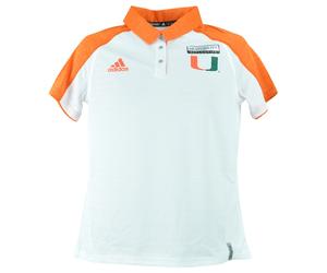 NCAA Adidas Miami Hurricanes Donna Allenatori Climatizzatore Polo