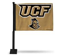 NCAA - Bandiera centrale della Florida per auto con asta nera, 20,3 x 2,5 cm, colore logo