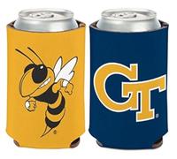 NCAA Georgia Tech University Yellowjacket 1 confezione da 12 once. Raffreddatore per lattine su 2 lati