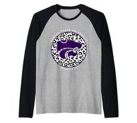 NCAA Kansas State University Wildcats - MMKST08 Maglia con Maniche Raglan
