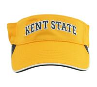 NCAA Kent Stato D'Oro Lampeggia Regolabile Sole Visiera SPORTS Hat Giallo Epoca