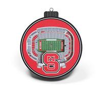 NCAA NC State Wolfpack Carter-Finley 3D Stadium View Ornament, colori della squadra, grande