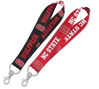 NCAA North Carolina state University Wolfpack 2,5 cm inch LanYard Key strap, anello in metallo