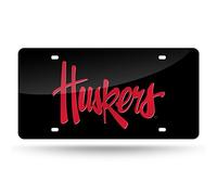 NCAA Rico Industries - Targhetta per targa in metallo intarsiato al laser, 15,2 x 30,5 cm, colore: Nero