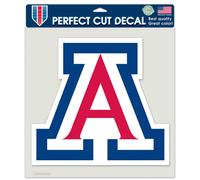 NCAA University of Arizona Perfect Cut Color Decal 8"""" x 8""""