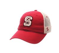 NCAA Zephyr North Carolina State Wolfpack Mens University Relaxed Hat, Adjustable, Team Color/Stone