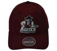 NCAA Zephyr Nuovo Mexico Stato Aggies Marrone Elastico Per Stretch Medio Cuffia