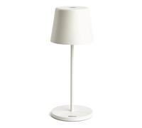 NCC-Licht Lampada Da Tavolo A Batteria LED IP65 Luce Calda 3000K, Bianca Opaca