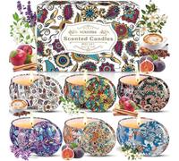 NCKIHRKK 6 Pezzi Regalo di Candele Profumate, Set di Candele Profumate Idee Regalo Donna Compleanno, Naturale Cera di Soia Candela Profumata per Festa Della Mamma, Festa di Matrimonio, Doccia, Yoga