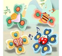 NCKIHRKK Giocattoli per il Bagnetto, 4 Pezzi Gioco Seggiolone Ventosa, Giochi Bagnetto Neonato 1 Anno, Giochi Neonato 6-9 Nesi