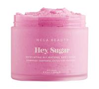NCLA Beauty Hey Sugar All Natural Body Scrub - Moisturizing, Exfoliating Sugar Scrub - Shea, Cocoa, and Mango Butters - Pink Champagne - 8.8 oz