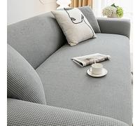 NCLOYN Copridivano Universale per Divano a 3 Cuscini, Protezione per Mobili AntiGraffio per Soggiorno, Copridivano Elasticizzato con Schiuma Antiscivolo e Fondo Elastico(XL(4 Seater 235-300cm), Grey)