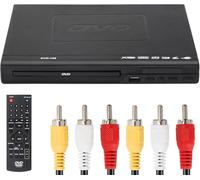 NCONCO Lettore DVD, lettore DVD VCD per TV con cavo AV, lettore CD USB, lettore multifunzione con telecomando per impianto stereo domestico