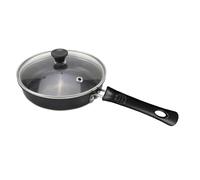 NCONCO Mini padella antiaderente da 16 cm, portatile, da campeggio, con manico resistente al calore, ideale per porzioni singole o per cucinare per piccole famiglie