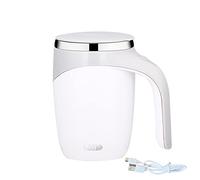 NCONCO Self Stirring Coffee Cup 380 ml Self Mixing Coffee Cup USB Ricaricabile Self Stirring Coffee Mug Automatic Magnetic Stirring Cup for Coffee Milk Hot Chocolate