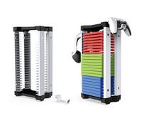 NCONCO Video Game Storage Stand Tower Game Disc Holder per giochi PS5/Xbox/NS con 2 ripiani sospesi per cuffie e controller