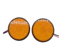 NCPPIUIB Luce Posteriore Motocicletta Riflettore di Luce LED Rotondo da 12 V per indicatori direzione Laterali per Moto Segnalazione direzionale Posteriore per Cross