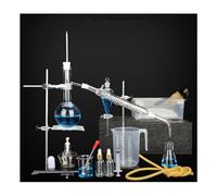 NCPSAKD 1000ml,Kit di Chimica Organica in Vetro - Apparecchiatura di distillazione, Kit di vetreria da Laboratorio in Vetro borosilicato, Incluso Pallone a Fondo Tondo per separazione e purificazione