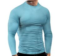 NCQiFei Intimo Termico Uomo Manica Lunga Traspirante in Microfibra, Maglia a Manica Lunga Compression Maglietta Biancheria Intima Sport T-Shirt Baselayer da Corsa Ciclismo Fitness