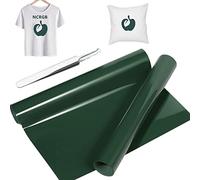 NCRGB Vinile Termoadesivo per Tessut,Pellicola per Plotter in Vinile a Trasferimento Termico,Facile da Tagliare e Sarchiare,Vinile Adesivo per T-Shirt (Verde scuro, 30.5×400 cm)