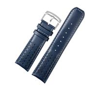 NCSAJCNX Cinturino compatibile con Citizen Blue Angel JY8078-52L Y8078-01L Cinturino in pelle di mucca Blue Angel di seconda generazione, 23 mm(Blue silver,22mm)