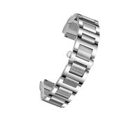 NCSAJCNX Cinturino for orologio con estremità ad alette in acciaio inossidabile compatibile cinturini C-artier Ballon Bleu Series W 6920046(Silver,20X12mm)