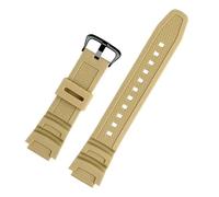 NCSAJCNX Cinturino in gomma compatibile con orologio Casio W-218h / F-108 AE1200 / 1000/1300 Cinturino in resina e silicone(Rice Yellow Black)