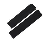 NCSAJCNX Cinturino in silicone di qualità compatibile con il cinturino in gomma originale Tissot 1853 Tengzhi T-Touch T013 T047T081T33, cinturini for orologi neri e arancioni(Black-no buckle,21mm)