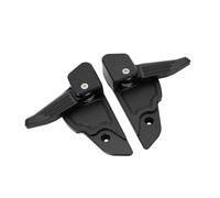 NCSAJCNX Pedale passeggero Posteriore in Alluminio for Moto, pedane copripedali compatibili con Vespa Sprint Primavera 50 125 150(Black)