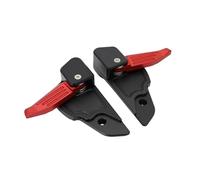 NCSAJCNX Pedale passeggero Posteriore in Alluminio for Moto, pedane copripedali compatibili con Vespa Sprint Primavera 50 125 150(Black Red)