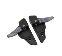 NCSAJCNX Pedale passeggero Posteriore in Alluminio for Moto, pedane copripedali compatibili con Vespa Sprint Primavera 50 125 150(Black Gray)