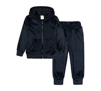 NCTCITY 2 Pezzi Tuta da Ginnastica in Velluto per Bambini Zip Felpa con Cappuccio e Pantaloni Lunghi Completo da Bambino Neonati Ragazze Ragazzi Cerniera Giacca Tops + Pantaloni da Jogging